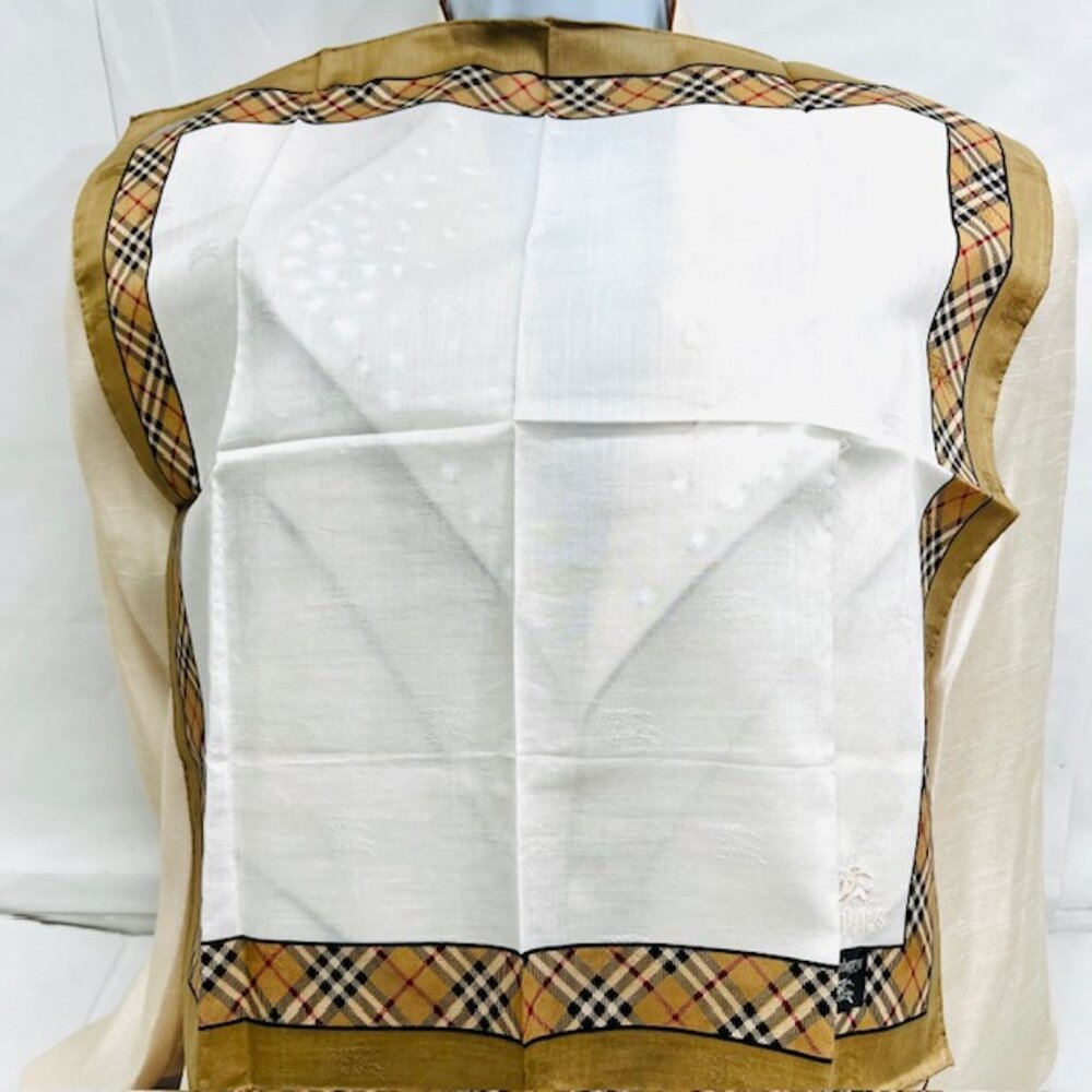 New Men/Women  BURBERRY Handkerchief Nova Check Set of Two 17"-19" 100％Cotton(31 - Picture 14 of 15